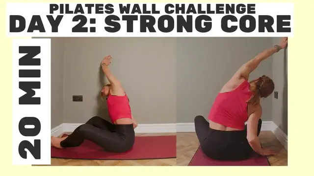 'Video thumbnail for Pilates Wall Workout Challenge Day 2: Strengthen Your Core'