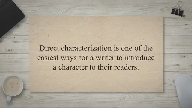 'Video thumbnail for How Do Writers Use Direct Characterization In A Story?'