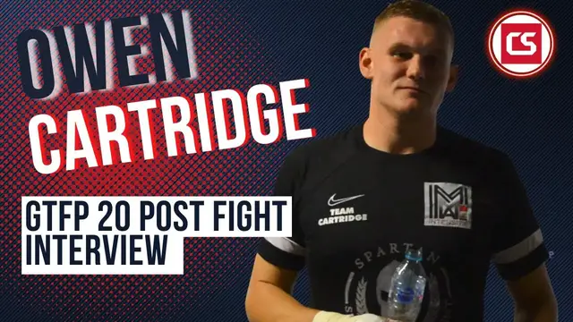 'Video thumbnail for Owen Cartridge: Golden Ticket Fight Promotions 20 Post-Fight Interview - Combat Sports UK'