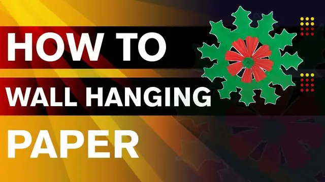 'Video thumbnail for DIY Wall Decor | Wall Hanging Craft | Paper Wall Hanging'