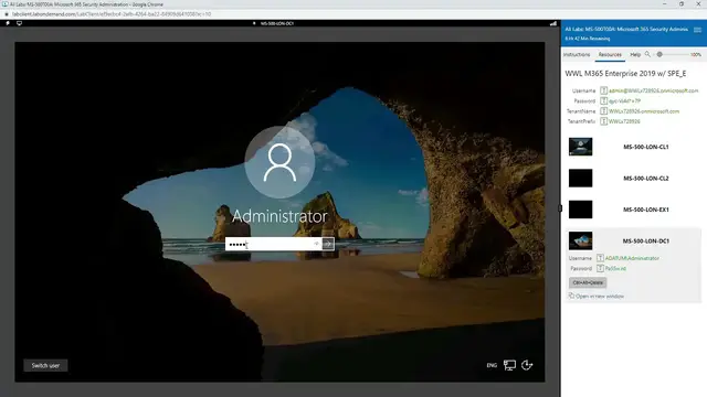 'Video thumbnail for Module 1 Lab1 M365 Security Administrator MS500'