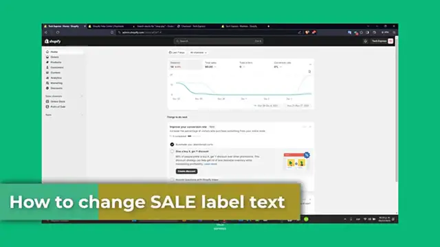 'Video thumbnail for Shopify  How to Change SALE Label Text on Products (Step by Step)'