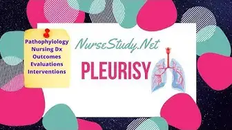 'Video thumbnail for Pleurisy Pathophysiology Care Plan for Nursing Students NCLEX Help'