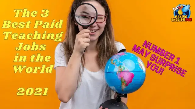 'Video thumbnail for The 3 Best Paid English Teaching Jobs in 2021 #Shorts'