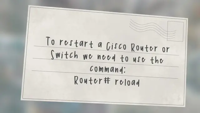 'Video thumbnail for How To Restart A Cisco Router'