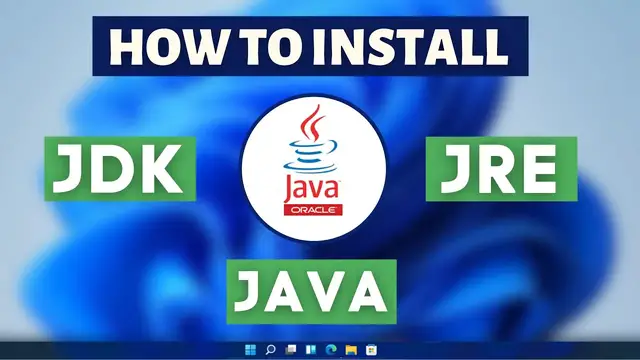 'Video thumbnail for How to install JDK on Windows 11 - Java Development Kit JRE JAVAC Installation Tutorial'