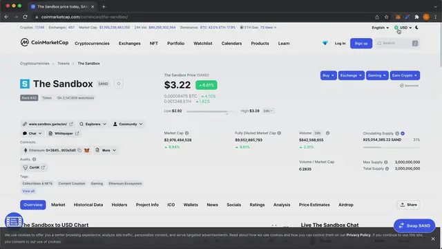 'Video thumbnail for How To Add SAND To Your Metamask Wallet'