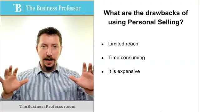 'Video thumbnail for Negative Aspects of Personal Selling'