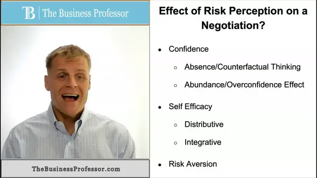 'Video thumbnail for Effect of Risk Perception on Negotiation'