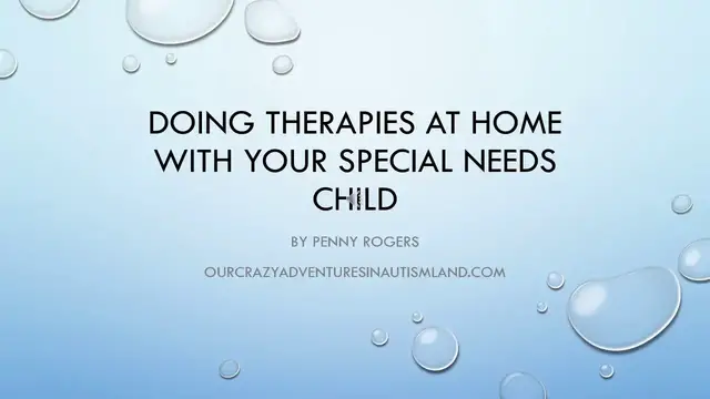 'Video thumbnail for Doing therapies at home with your child with autism'