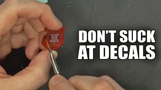 'Video thumbnail for Applying Decals & Transfers On Miniature: Two Amazing Products Micro Sol and Set'