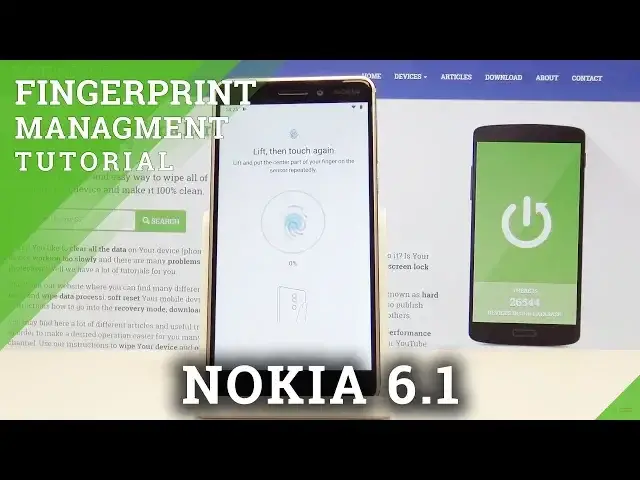 'Video thumbnail for How to Set Up Fingerprint in Nokia 6.1 - Add Fingerprint / Set Up Screen Lock'