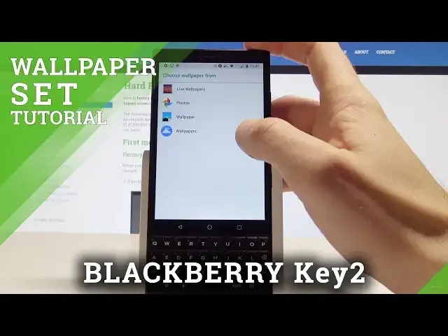 'Video thumbnail for How to Change Wallpaper on BLACKBERRY Key2 - Set Up Wallpaper'