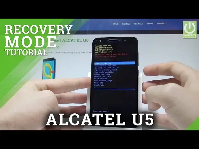 'Video thumbnail for How to Open Recovery Mode in ALCATEL U5 |HardReset.info'