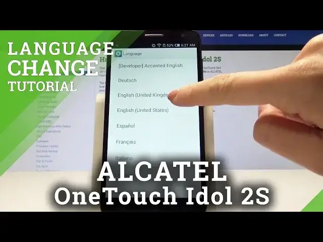 'Video thumbnail for How to Set Up Language in ALCATEL OneTouch Idol 2S - Change Language Tutorial'