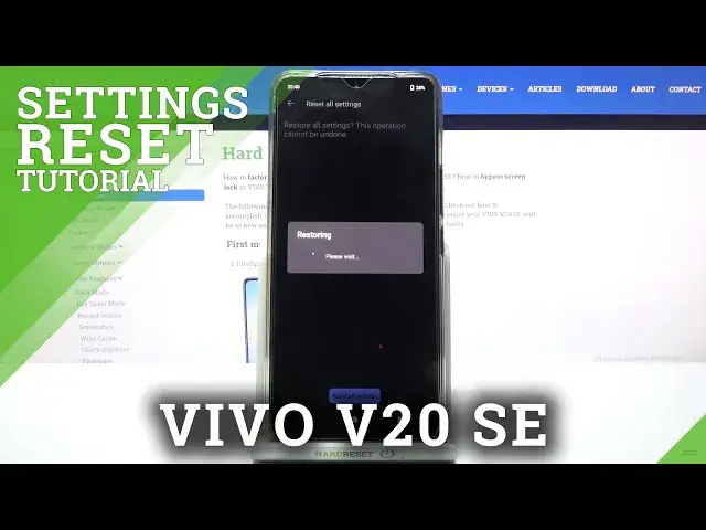 'Video thumbnail for How to Reset System Settings on VIVO V20 SE – Restore Default Settings'