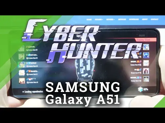 'Video thumbnail for Test Cyber Hunter Gameplay on SAMSUNG Galaxy A51 – High Graphics Checkup'