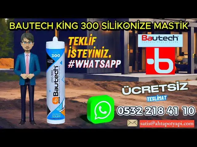 'Video thumbnail for "Bautech King 300 Silikonize Mastik ile Her Derzi Doldurun"'