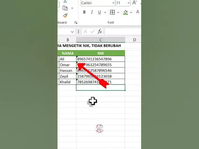 'Video thumbnail for Cara Mengetik NIK di excel Agar Tidak Berubah #excel'