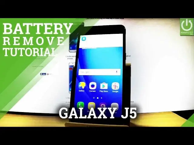 'Video thumbnail for SAMSUNG Galaxy J5 (2016) How to Open Back Cover And Remove Battery'