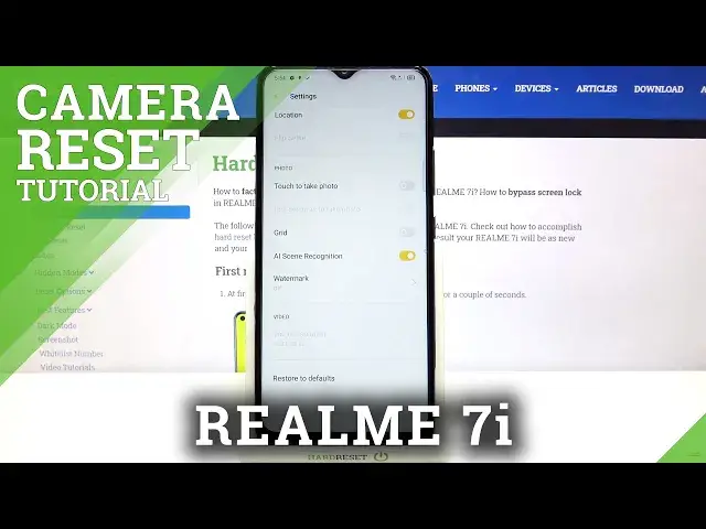 'Video thumbnail for How to Reset Camera Settings in REALME 7i – Camera Defaults'