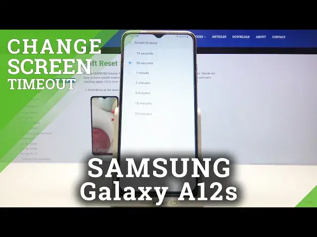 'Video thumbnail for How to Adjust Screen Timeout on SAMSUNG Galaxy A12s – Display Settings'