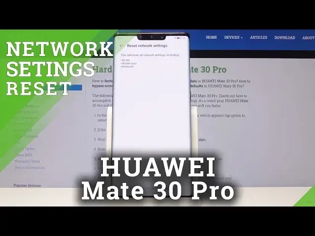 'Video thumbnail for How to Reset Network Settings in HUAWEI Mate 30 Pro - Fix Network'