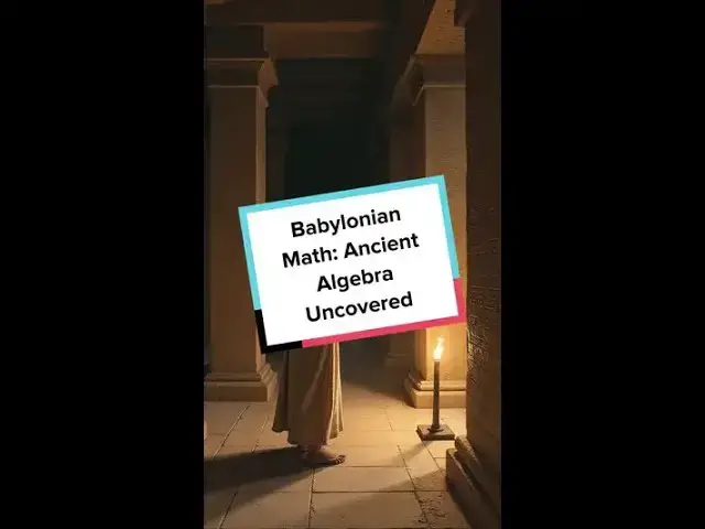 'Video thumbnail for Babylonian Math: Ancient Algebra Uncovered'