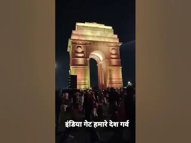 'Video thumbnail for Delhi:India Gate View at night | Karyaway Path | Narendra Modi'