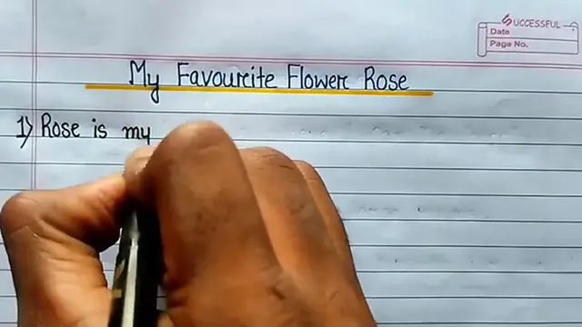 'Video thumbnail for 10 Lines Essay on My Favourite Flower Rose in English ⬆︎'