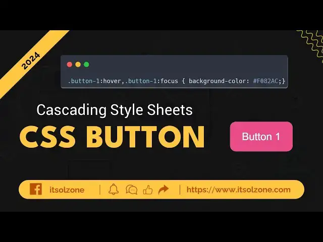 'Video thumbnail for Master CSS Buttons | Button 1 | Web Development | UI Design | Responsive Button | ITSolZone'
