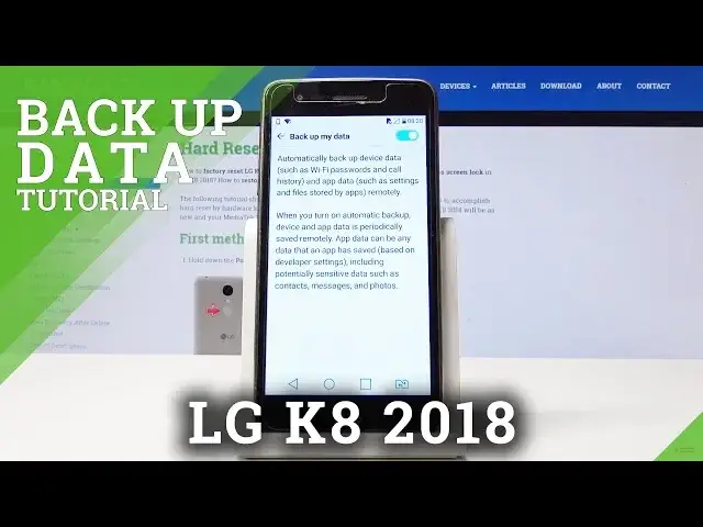 'Video thumbnail for How to Use Google Backup in LG K8 2018 - Add Backup Account'