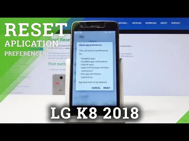'Video thumbnail for How to Reset App Preferences in LG K8 2018 - Restore App Defaults'