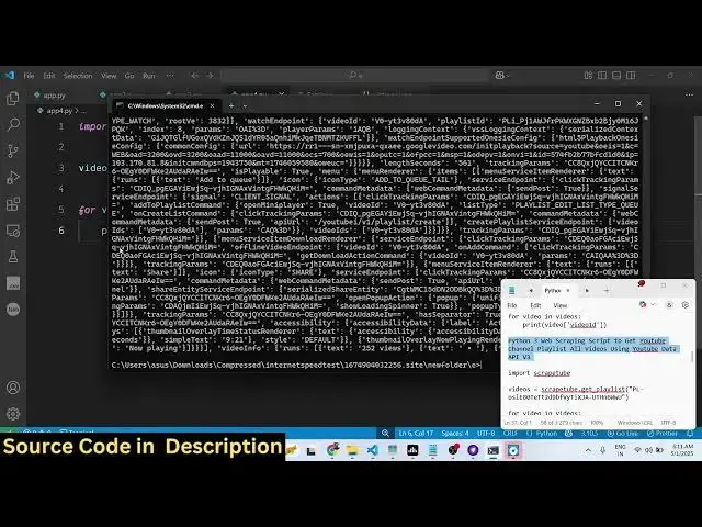 'Video thumbnail for Python 3 Web Scraping Script to Get Youtube Channel Playlist All Videos Using Youtube Data API V3'