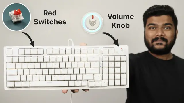 'Video thumbnail for Mechanical Keyboard With Red Switches & Volume Knob | EvoFox Katana X2 Review'