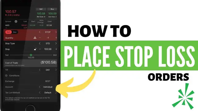 'Video thumbnail for How to Place a Stop Loss in ThinkorSwim Mobile App'