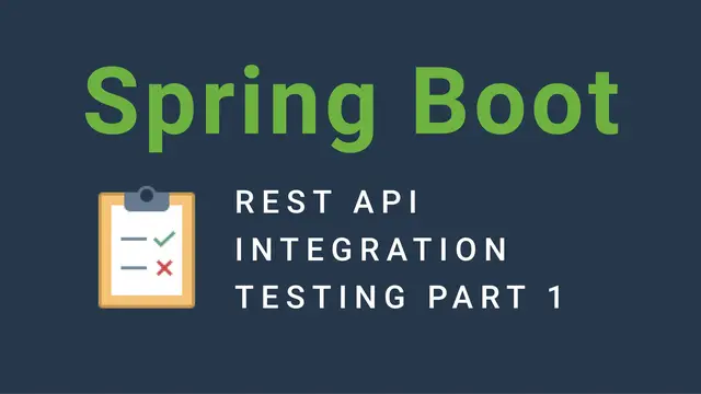 'Video thumbnail for Integration testing with Spring Boot'