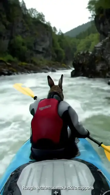 'Video thumbnail for Rabbit Kayaking Whitewater Rapids'