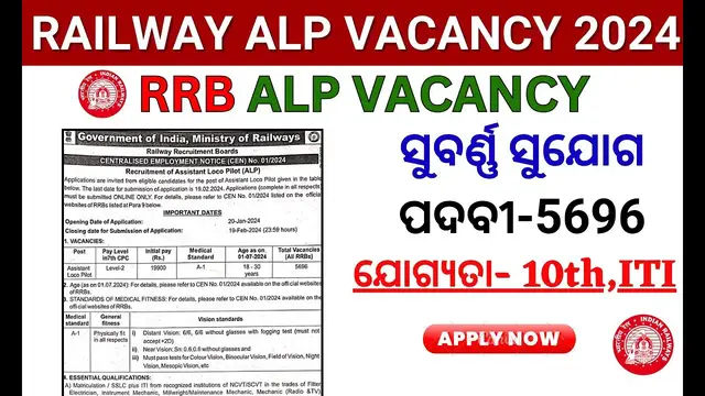 'Video thumbnail for Railway New Vacancy 2024 | RRB ALP 2024 | RRB ALP NEW VACANCY 2024'
