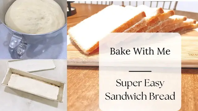 'Video thumbnail for Homemade Sandwich Bread Recipe With Yeast And All-Purpose Flour'