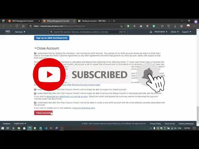 'Video thumbnail for How To Close Permanently AWS Account | PROWEBTIPS'
