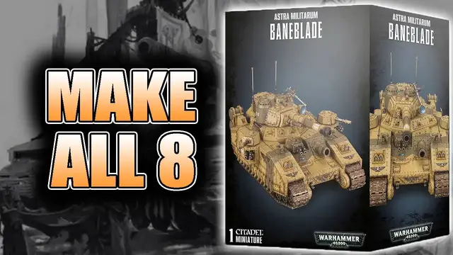 'Video thumbnail for Make 8 Tanks In One Kit: 40k Baneblade Unboxing & Build'
