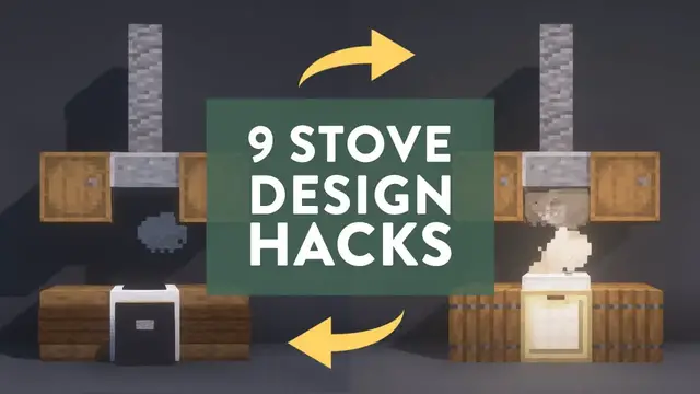 'Video thumbnail for How to Make a Stove in 9 Different Ways (Minecraft Stove Designs)'