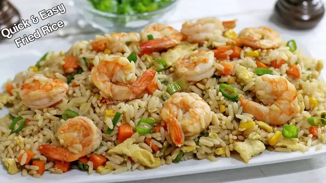 'Video thumbnail for SHRIMP AND EGG FRIED RICE | EASY Chinese Fried Rice'