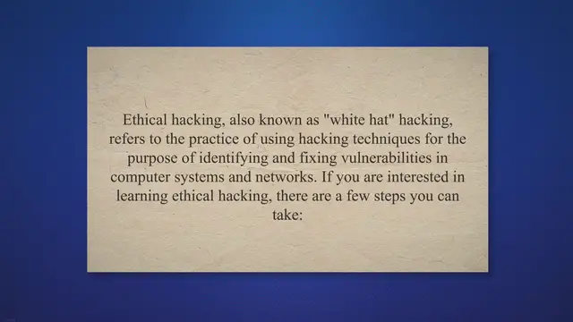 'Video thumbnail for Learn Ethical hacking in 2023'