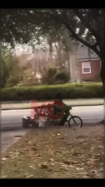 'Video thumbnail for WATCH: Man on bicycle shot at by Greenville N.C. police after he shot college employee in unprovoked attack'