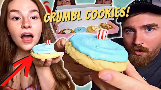 'Video thumbnail for Crumbl Cookies: Blue Raspberry Icee, Cornbread, Apple Pie, S’mores Brownie Review!'