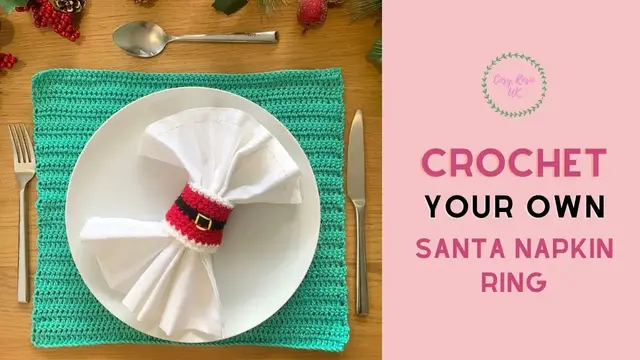 'Video thumbnail for Santa Crochet Napkin Ring'