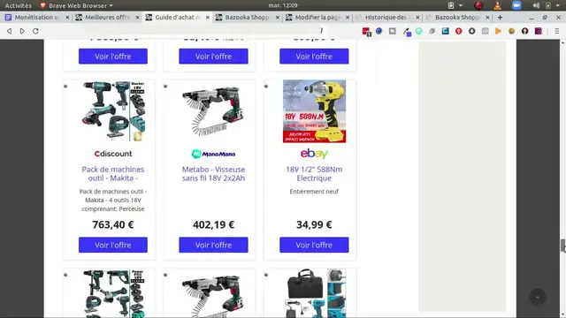'Video thumbnail for Monétisation automatique de Blog ou de site'
