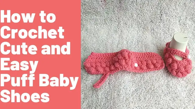 'Video thumbnail for How to Crochet Cute and Easy Baby Girl Booties'